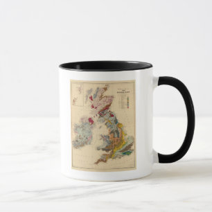 Caneca Mapa geológico, Ilhas Britânicas