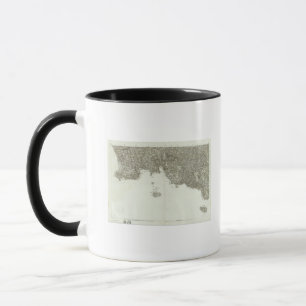 Caneca Mapa gravado de França 2