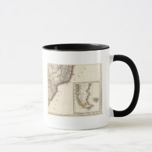 Caneca Mapa gravado na Argentina e no Chile