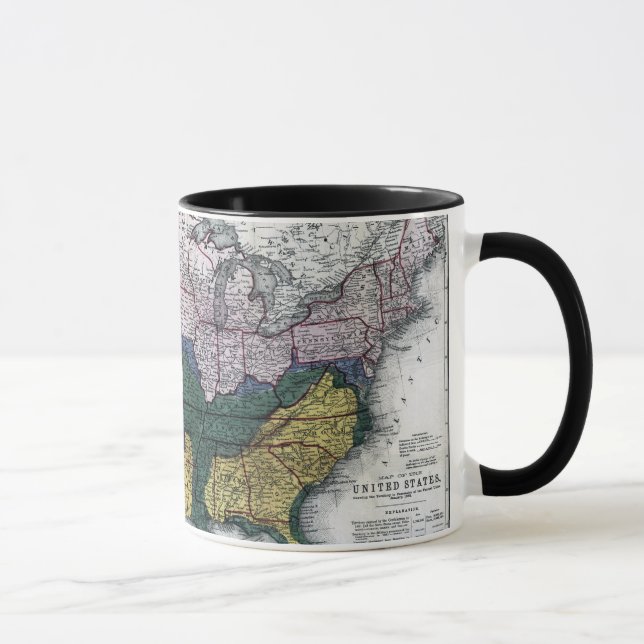 CANECA MAPA: GUERRA CIVIL, 1864 (Direita)