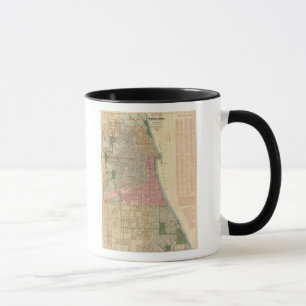 Caneca Mapa-guia de Chicago de Blanchard