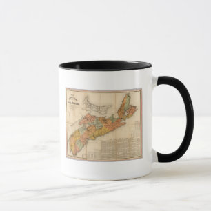 Caneca Mapa mineral da Nova Escócia