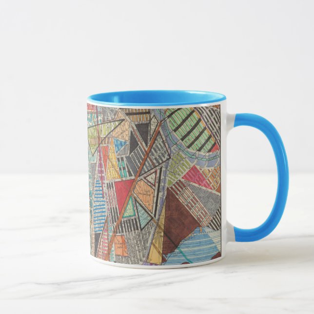 Caneca Mapa Moderno de Nova Iorque I (Direita)