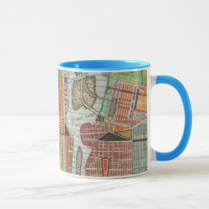 Caneca Mapa moderno de Nova Iorque III