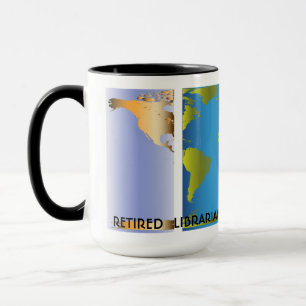 Caneca Mapa Mundial da Bibliotecas Reformadas
