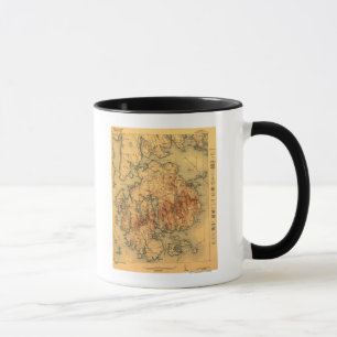 Caneca Mapa nacional de Lafayette ParkPanoramic