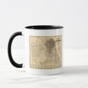 Caneca Mapa oficial do Guia Bancroft em São Francisco