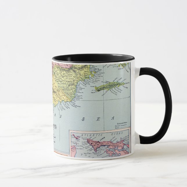 CANECA MAPA: PUERTO RICO, 1900 (Direita)