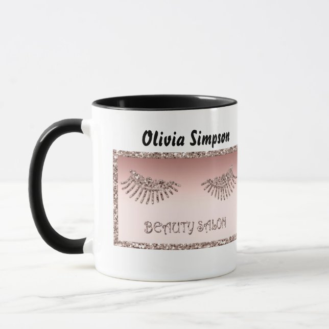 Caneca Maquiador Olhos Cílios Brilho Gotas Brilho Beau (Esquerda)