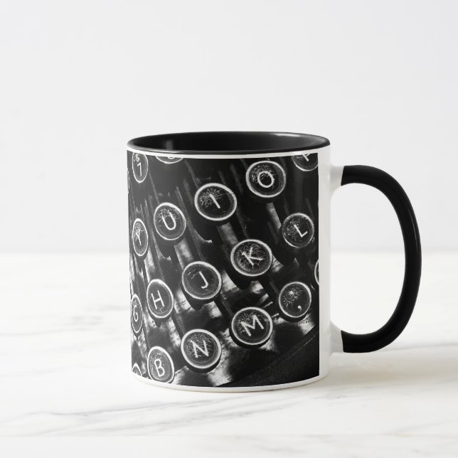 Caneca Máquina de escrever do vintage (Direita)
