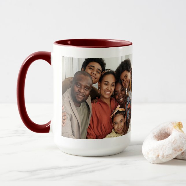 Caneca Máquina de escrever simples | Mug de Foto Feliz de (Com Donut)