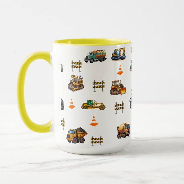 Caneca maquinaria de construção (Esquerda)