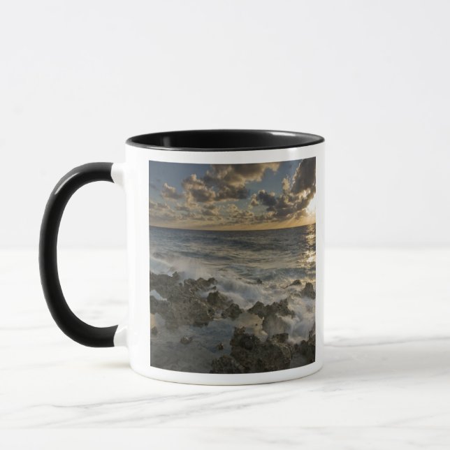 Caneca Mar Caribe, Ilhas Cayman.  Ondas de queda 2 (Esquerda)