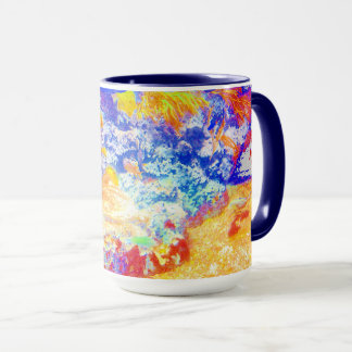 Caneca Mar Tropical Coral Recife de Coral Profundo Oceano