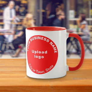 Caneca Marca Comercial de Negócios de Forma Redonda em Ca