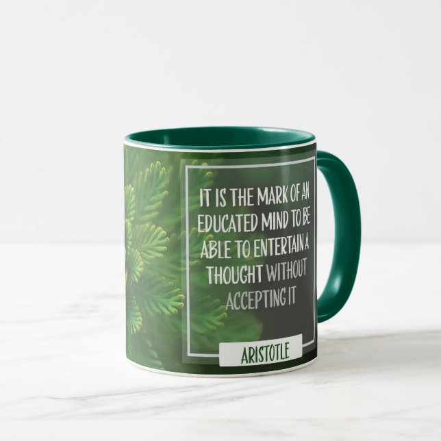 Caneca Marca De Uma Mente Educada (Frente Esquerda)