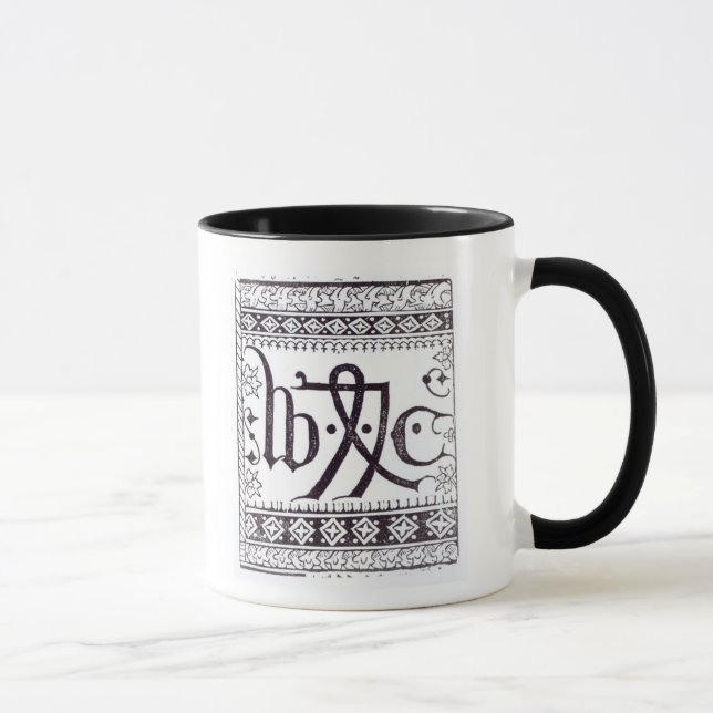 Caneca Marca do impressão de William Caxton (Direita)