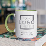 Caneca Marca do logotipo comercial do Promocional de cor<br><div class="desc">Personalize facilmente esta caneca com o logotipo da sua própria empresa e informações comerciais. As capas de promocional dão uma impressão duradoura para que façam ofertas, ofertas ou lembranças corporativas excelentes para clientes, clientes e funcionários. Dica de design: leve a personalização da marca para o próximo nível selecionando uma cor...</div>
