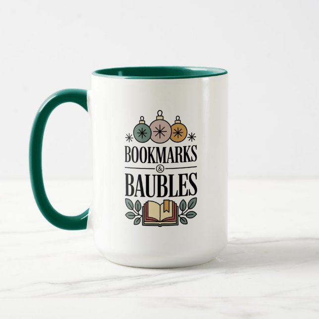Caneca Marcadores & Enfeites de Natal (Esquerda)