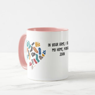 Caneca Marcas de sola minimalista retrô personalizadas