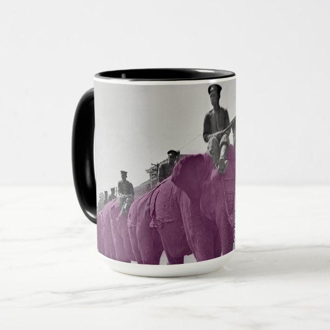 Caneca Marcha do Circo do Elefante Púrpura de 1920 (Frente Esquerda)