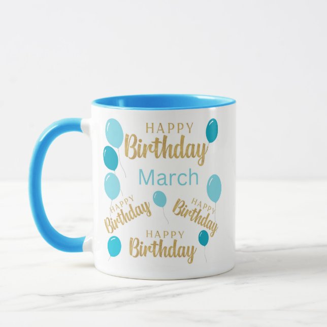 Caneca Marcha feliz aniversário Mug (Esquerda)