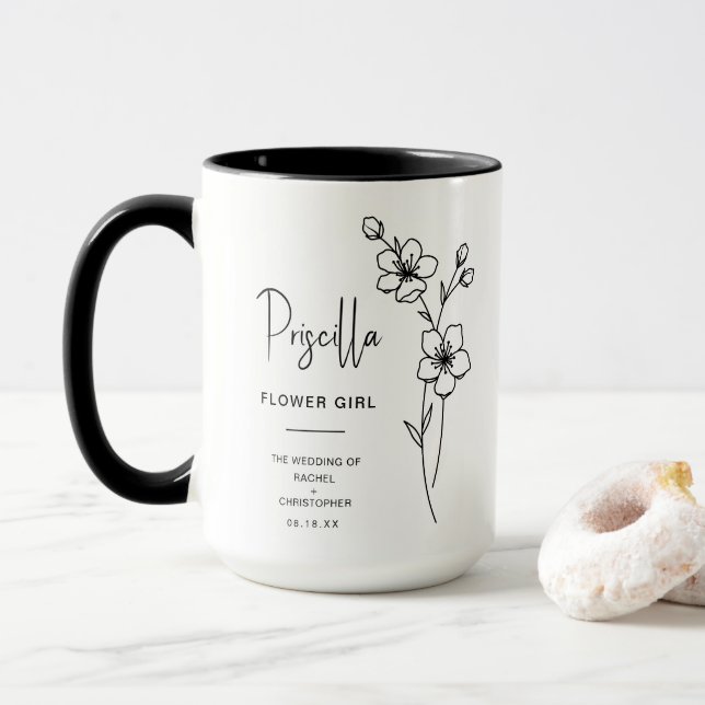 Caneca Marcha Flor Girl | Flor de Nascimento do Cerejeiro (Com Donut)