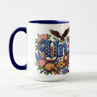 Caneca Marcos Históricos da Herança Americana Símbolos da