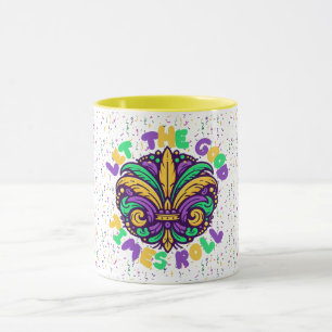 Caneca Mardi Gras Deixe os bons tempos rolar