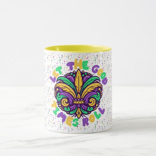Caneca Mardi Gras Deixe os bons tempos rolar (Centro)