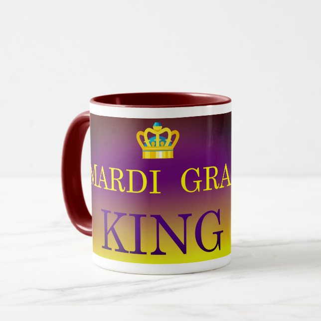 Caneca Mardi Gras King (Frente Esquerda)