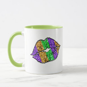 Caneca Mardi Gras Kiss Mug