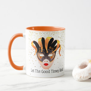 Caneca Mardi Gras Mug-Let The Good Times Roll