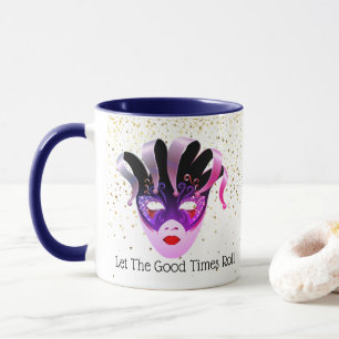 Caneca Mardi Gras Mug-Let The Good Times Roll