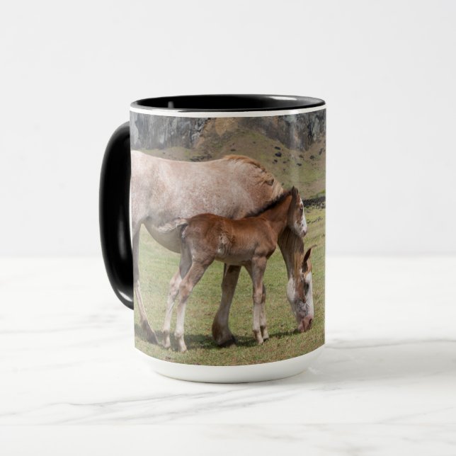 Caneca Mare & Colt na Cratera Vulcânica de Rano Raraku (Frente Esquerda)