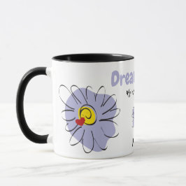 Caneca Margarida Azul, Sonho Lover, Namorados Gift Mug