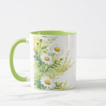 Margaridas em aquarela