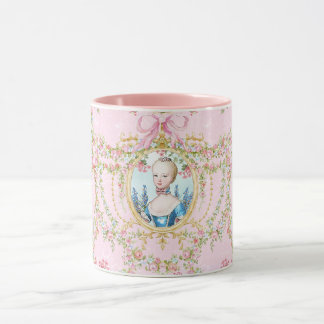 Caneca Marie Antoinette Pink Rose Frame Mug