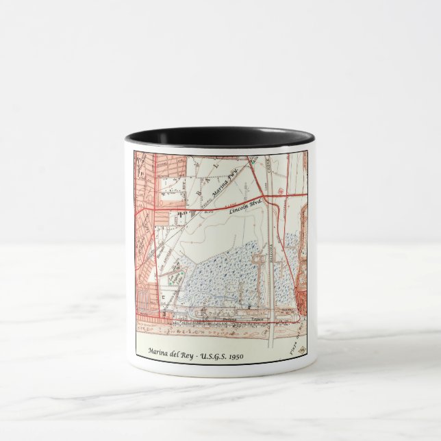 Caneca Marina Del Rey 1950, U.S.G.S. (Centro)