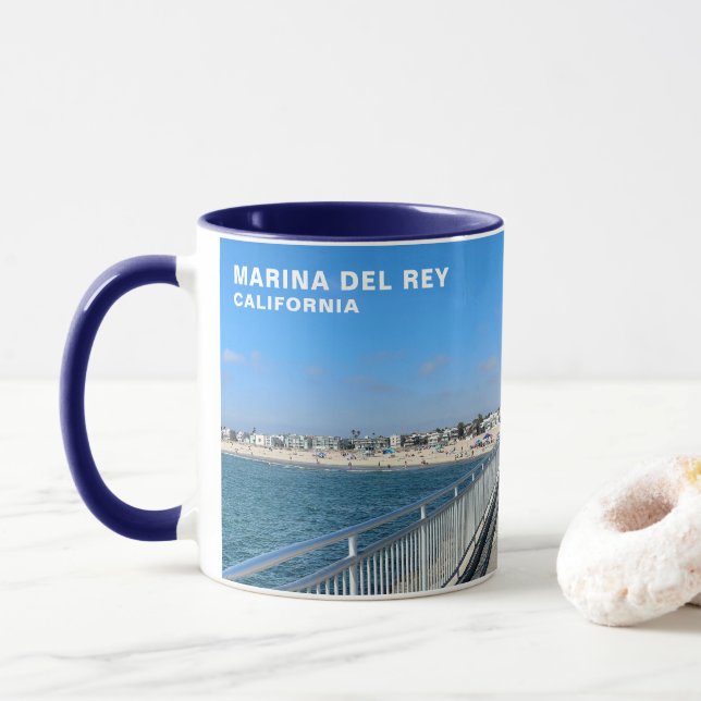 Caneca Marina Del Rey, CA - Praia / Canal (Com Donut)