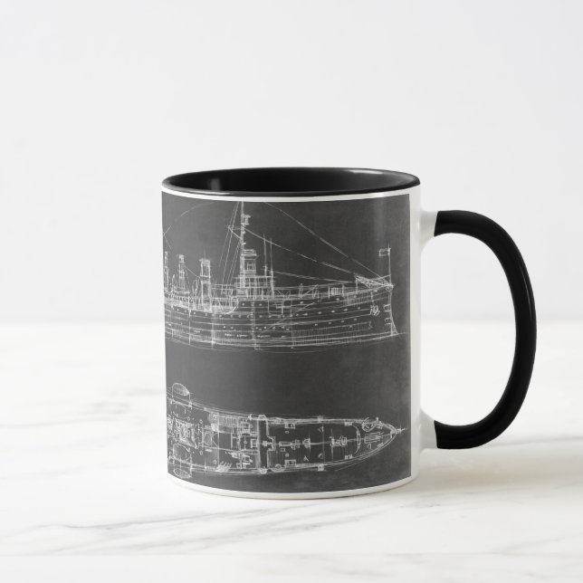 Caneca Marinho Cruiser Blueprint (Direita)