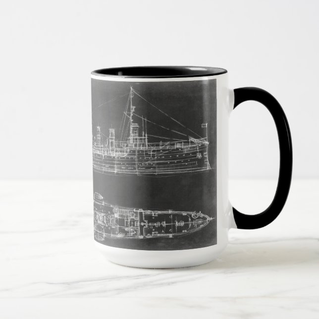 Caneca Marinho Cruiser Blueprint (Direita)