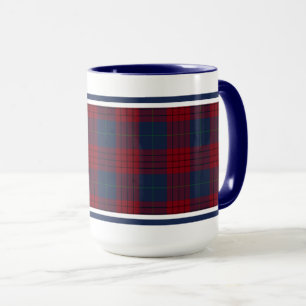 Caneca Marinho Robinson Tartan Xadrez Azul e Vermelha