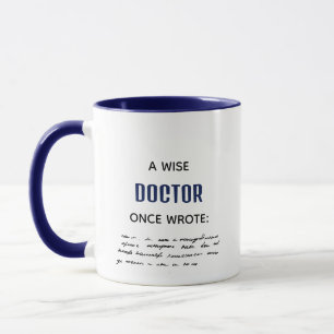 Caneca Marinho Um Médico Sábio Escreveu Novidade Engraçad