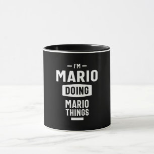 Caneca Mario Personalizado Nome Aniversário Presente