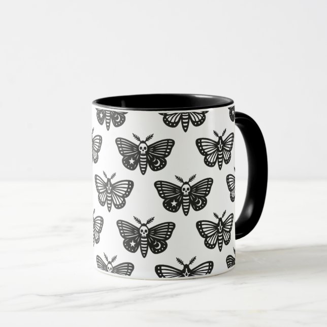 Caneca Mariposas Noturnas (Frente Esquerda)