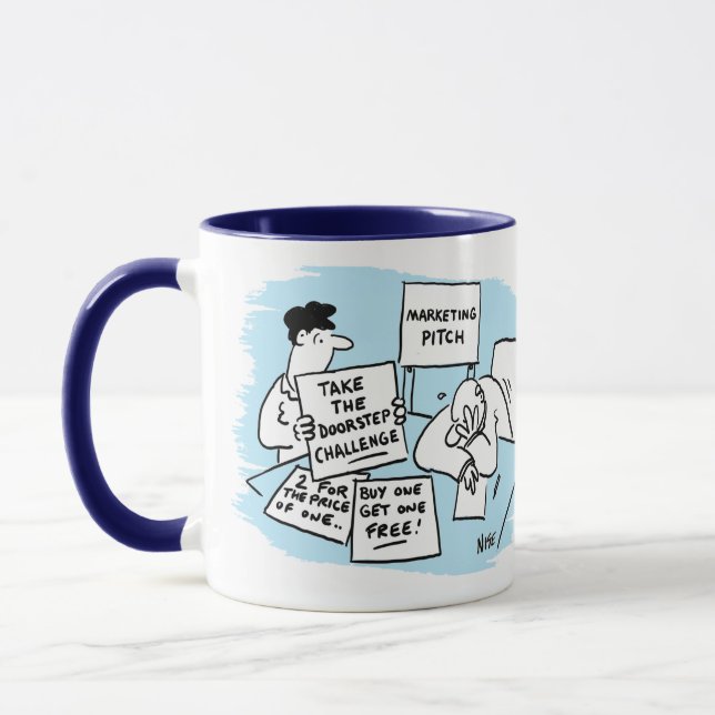Caneca Marketing Manager com ideias de campanha de vendas (Esquerda)