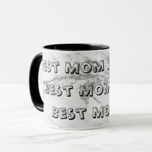 Caneca Mármaco de brilho prateado do luxo Personaliza