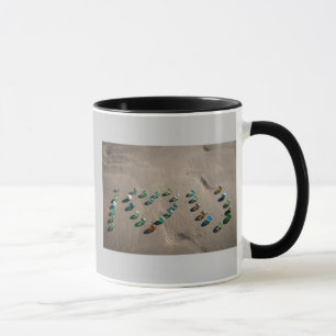 Caneca Mármore de vidro do mar abundante