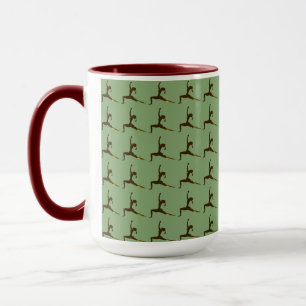 Caneca Maroon Yoga Design Combo Café